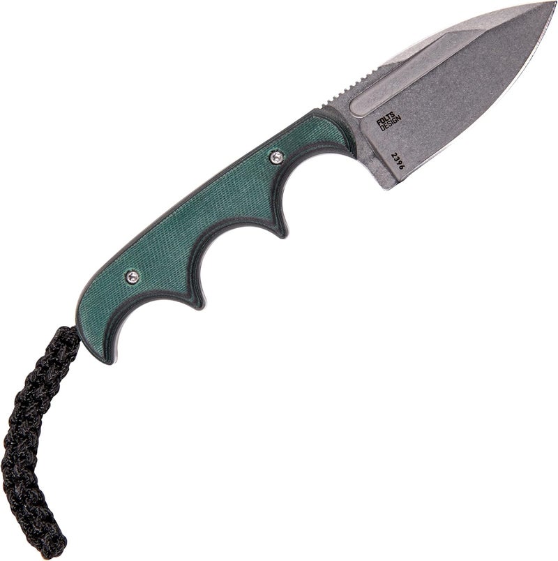 CRKT Minimalist Spear Point Outdoor Survival Fixed Blade Knife with Sheath: Stainless Steel Plain Edge Blade, Micarta Handle, 2396 - Image 2